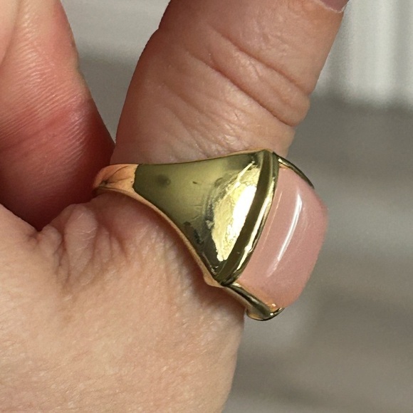 5/$25 Gold and Pink Stone Ring size 9 1/4🌸 - Picture 4 of 6
